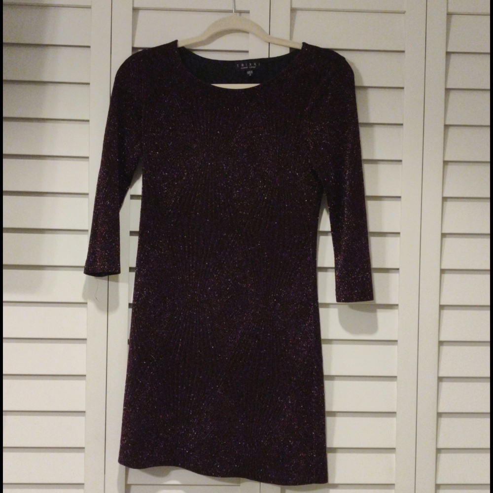 Trixxi Purple Sparkle Dress